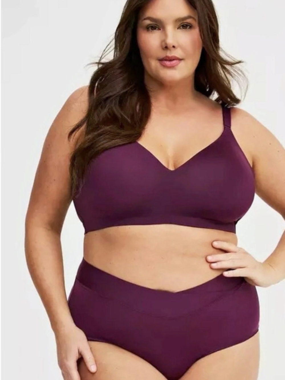 NWT Torrid 40D Dream Wire-Free Lightly Lined Pullover Bra Purple 4118-
